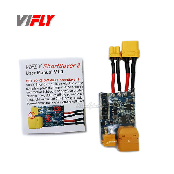 VIFLY ShortSaver 2 Smart Smoke Stopper Electronic Fuse to Prevent Short-Circuit & Over-Current for FPV Racing RC Drone