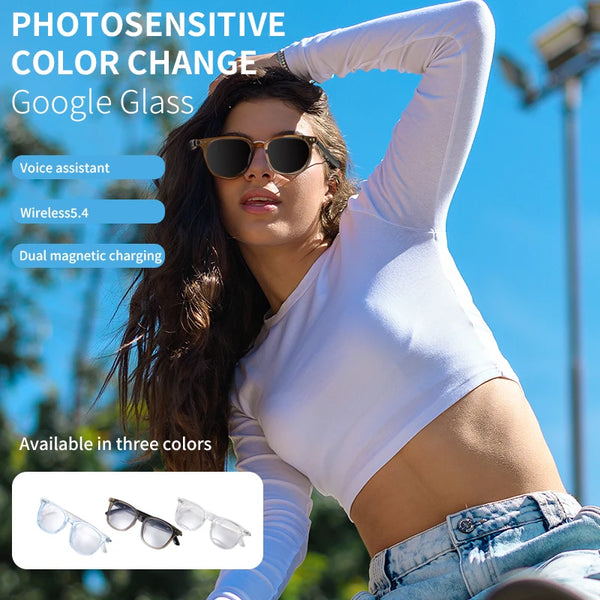 GS07Upgrade Smart Glasses With Camera Video Recording AI Photo Recognition Bluetooth Call Translation Voice Assistant Glasses