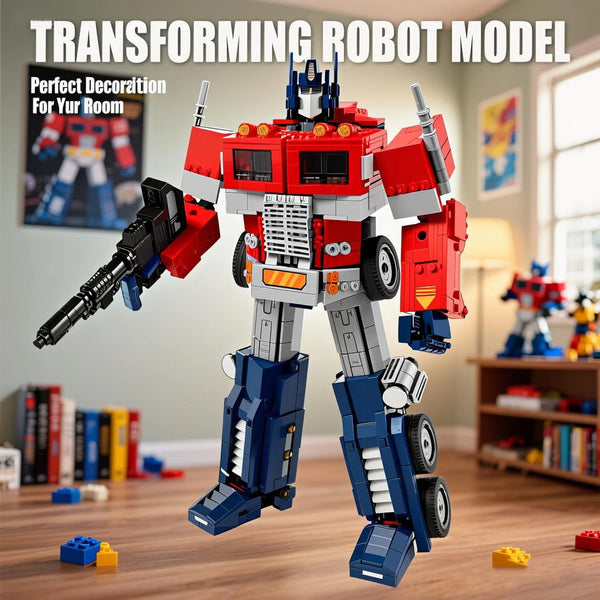 Technical 1508PCS Transformation Robot 10302 Building Robot Car Converted 2-in-1 Robot Truck Autobot Bricks Model Car Toys Gifts