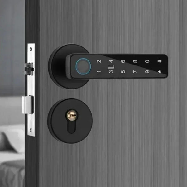 Aluminum Alloy Smart Door Lock One Grip Modern and Simple Interior Door Fingerprint Lock Office Password Lock