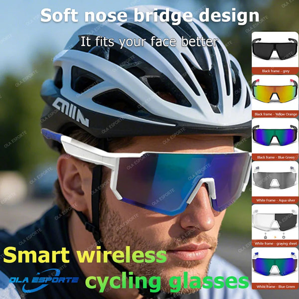 Smart Bluetooth 5.3 Glasses For Listening To Music/Phone Calls/Cycling/Sports Headphone UV Protection Sunglasses for Men Women