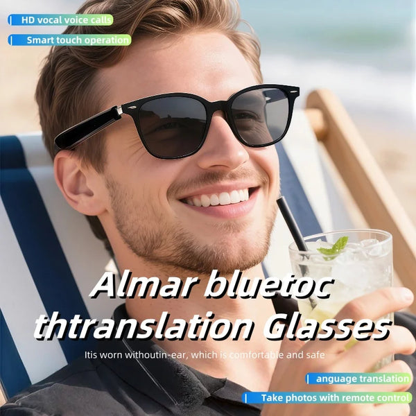 GT-35 smart glasses anti-blue light glassesTranslation Sunglasses Voice Remote Control Music Eyewear Waterproof Eyeglasses
