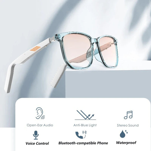 New Smart Glasses Wireless Bluetooth-compatible Hands-Free Calling Music Headphones With Microphone Motion Speaker Glasses