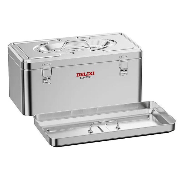 Multifunctional Tool Case Stainless Steel Electronic Toolbox Organization of Tools Suitcase Portable Waterproof Large Hard Case