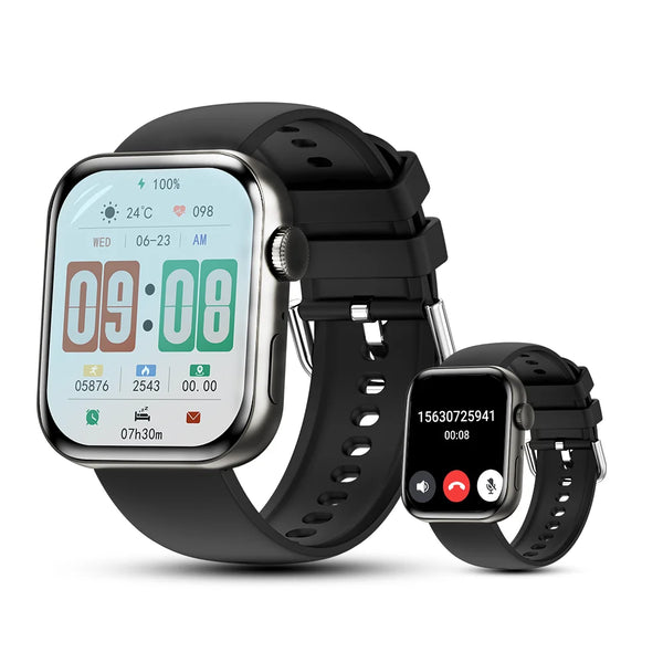 Smart Watch Men Fashion Sport Edition IP68Waterproof Fitness Tracker Man Classic Silver Stainless Answer/Make Calls Smart Wath