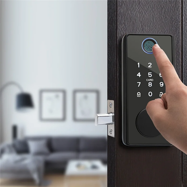 Tuya App Remote Control Smart Door Lock Deadbolt With Keys Fingerprint Lock Electronics Digital House Electronic Lock